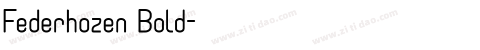 Federhozen Bold字体转换